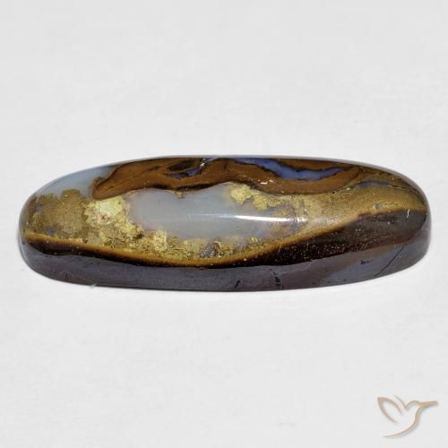 Ópalo de roca Multicolor natural de 12.07 ct, Ovalada, Opaco