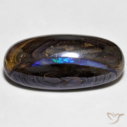 22.12ct Natural Multicolor Ópalo de roca, Ovalada, Opaco