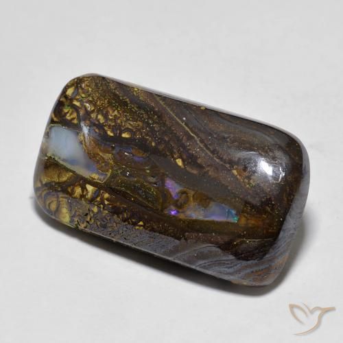 Ópalo de roca Multicolor natural de 16.10 ct, Forma Cojín, Opaco