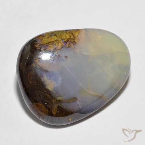 Ópalo de roca Multicolor natural de 12.97 ct, Elegante, Translúcido