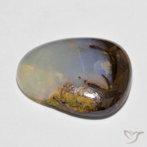 Ópalo de roca Multicolor natural de 12.97 ct, Elegante, Translúcido