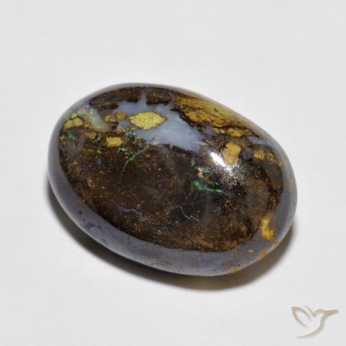 Ópalo de roca Multicolor natural de 11.57 ct, Ovalada, Opaco