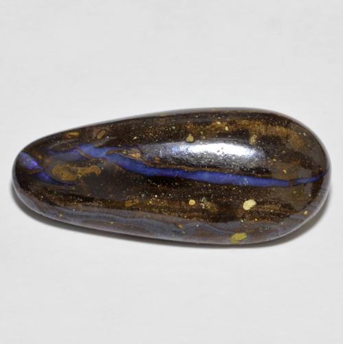 Ópalo boulder multicolor natural de 12,06 ct, forma elegante, opaco
