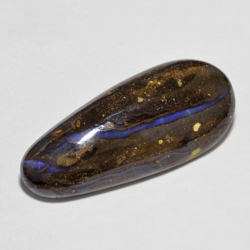 Ópalo boulder multicolor natural de 12,06 ct, forma elegante, opaco
