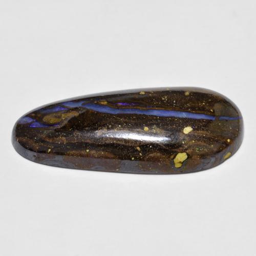 Ópalo boulder multicolor natural de 12,06 ct, forma elegante, opaco