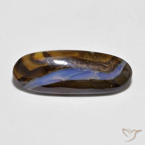 6.36ct Natural Multicolor Ópalo de roca, Ovalada, Transparente