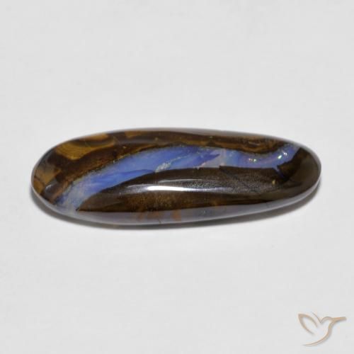 Ópalo de roca Multicolor natural de 6.36 ct, Ovalada, Transparente