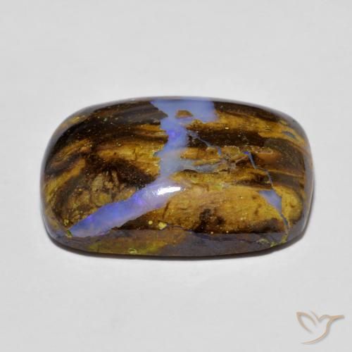 Ópalo de roca Multicolor natural de 14.98 ct, Forma Cojín, Opaco