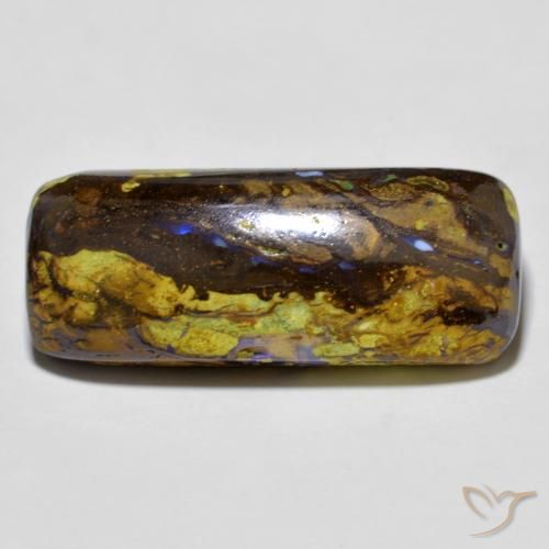 Ópalo de roca Multicolor natural de 16.30 ct, Forma Cojín, Opaco