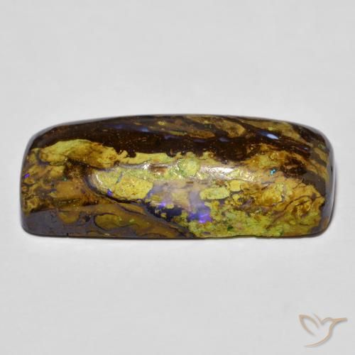 Ópalo de roca Multicolor natural de 16.30 ct, Forma Cojín, Opaco