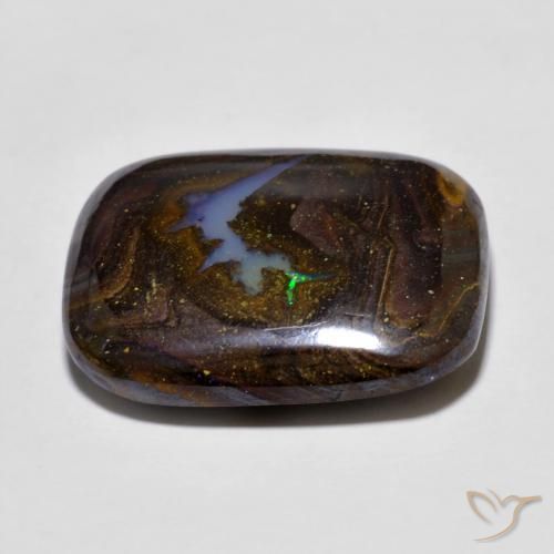 Ópalo de roca Multicolor natural de 16.52 ct, Forma Cojín, Opaco