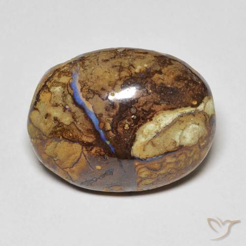 12.53ct Natural Multicolor Ópalo de roca, Ovalada, Opaco