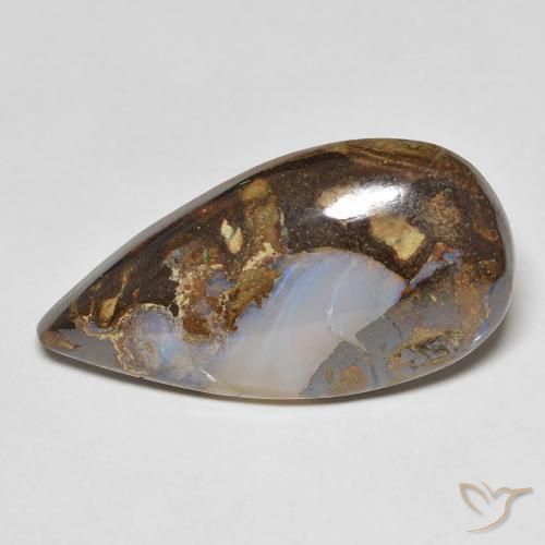 Ópalo de roca Multicolor natural de 13.28 ct, En forma de pera, Opaco