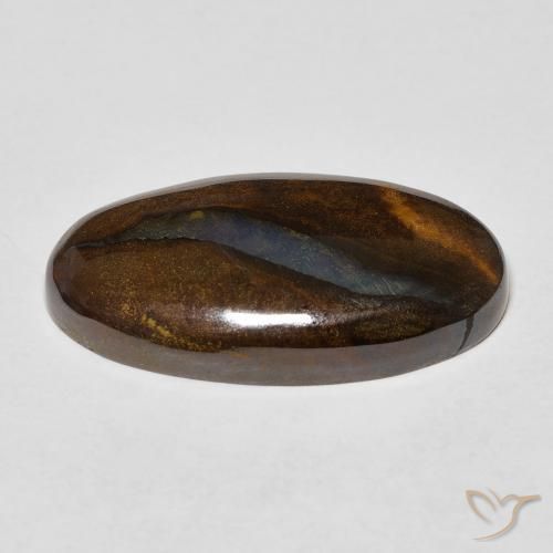Ópalo de roca Multicolor natural de 12.95 ct, Ovalada, Opaco