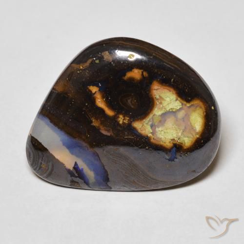 11.42ct Natural Multicolor Ópalo de roca, Elegante, Transparente