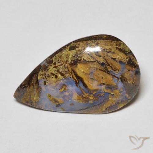 9.98ct Natural Multicolor Ópalo de roca, En forma de pera, Opaco