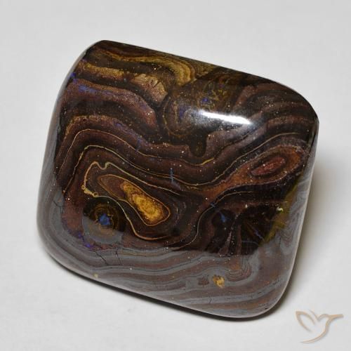 Ópalo de roca Multicolor natural de 42.66 ct, Forma Cojín, Opaco
