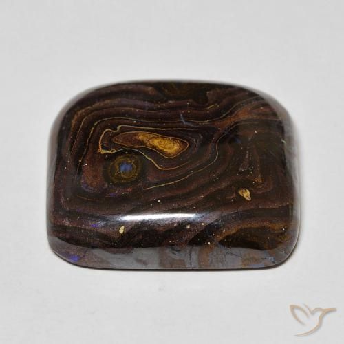 Ópalo de roca Multicolor natural de 42.66 ct, Forma Cojín, Opaco