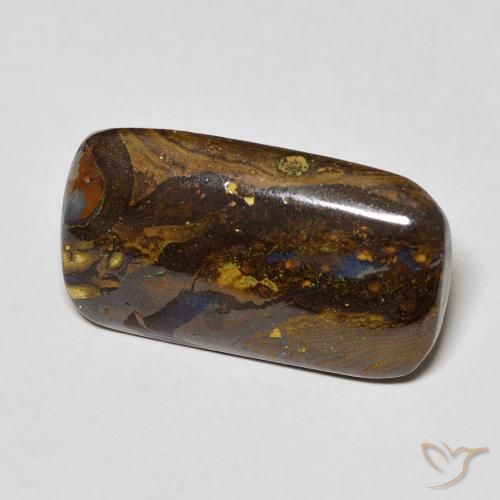 Ópalo de roca Multicolor natural de 6.97 ct, Forma Cojín, Opaco