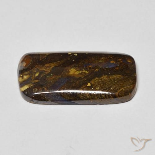 Ópalo de roca Multicolor natural de 6.97 ct, Forma Cojín, Opaco