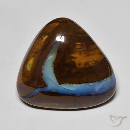 Ópalo boulder multicolor natural de 25,50 ct, trillón, opaco