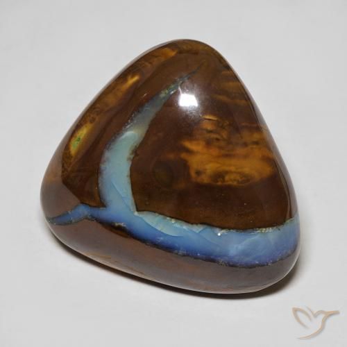 Ópalo boulder multicolor natural de 25,50 ct, trillón, opaco