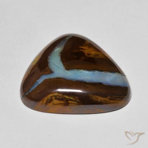 Ópalo boulder multicolor natural de 25,50 ct, trillón, opaco