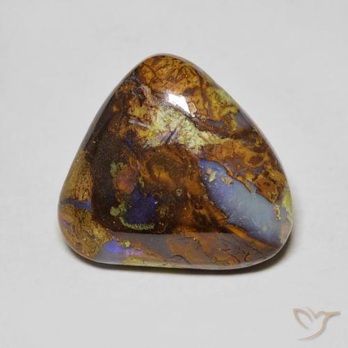 6.17ct Natural Multicolor Ópalo de roca, Trillón, Opaco