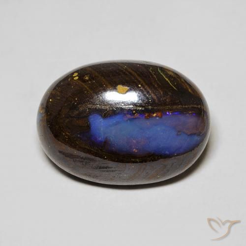 7.32ct Natural Multicolor Ópalo de roca, Ovalada, Opaco