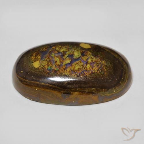 Ópalo de roca Multicolor natural de 21.69 ct, Ovalada, Opaco