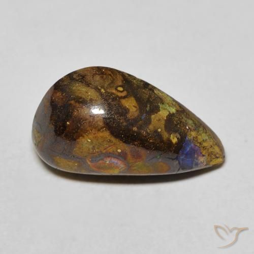 6.16ct Natural Multicolor Ópalo de roca, Elegante, Opaco