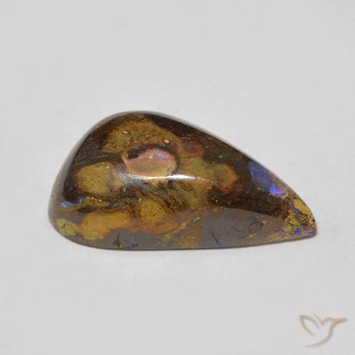 Ópalo de roca Multicolor natural de 6.16 ct, Elegante, Opaco