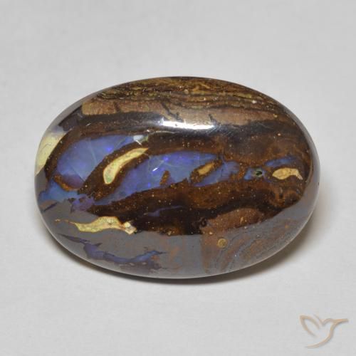 13.59ct Natural Multicolor Ópalo de roca, Ovalada, Opaco