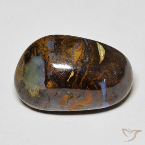 11.23ct Natural Multicolor Ópalo de roca, Elegante, Opaco