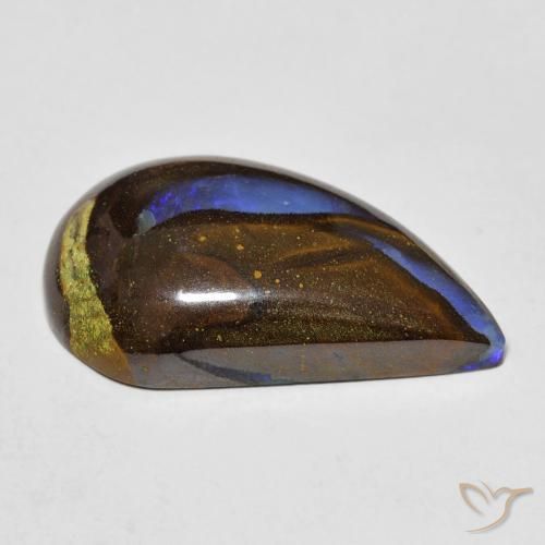 Ópalo de roca Multicolor natural de 13.03 ct, En forma de pera, Opaco