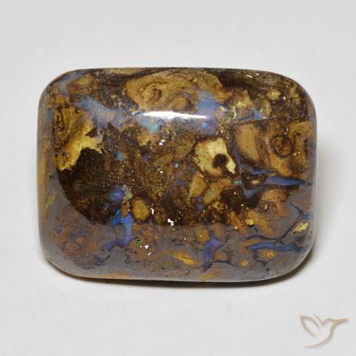 20.10ct Natural Multicolor Ópalo de roca, Forma Cojín, Opaco