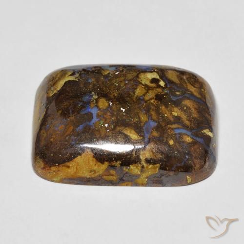 Ópalo de roca Multicolor natural de 20.10 ct, Forma Cojín, Opaco