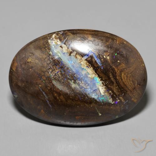40.81ct Natural Multicolor Ópalo de roca, Ovalada, Opaco