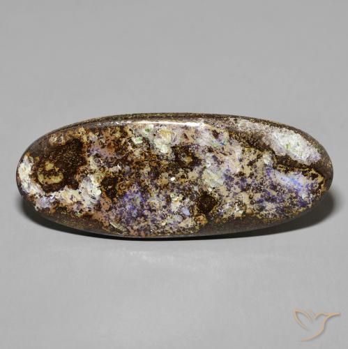 24.71ct Natural Multicolor Ópalo de roca, Ovalada, Opaco
