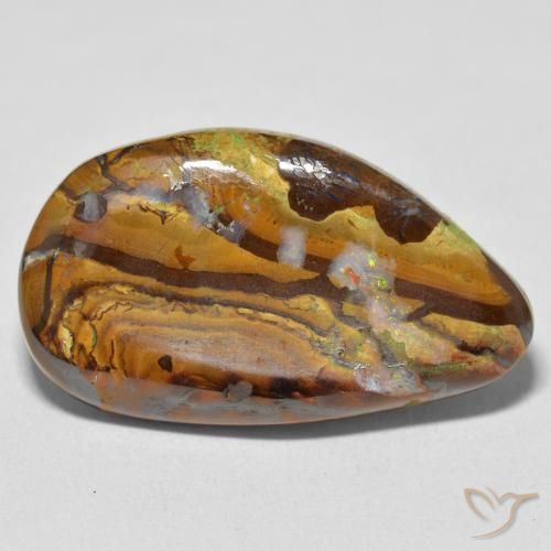 16.75ct Natural Multicolor Ópalo de roca, Elegante, Opaco