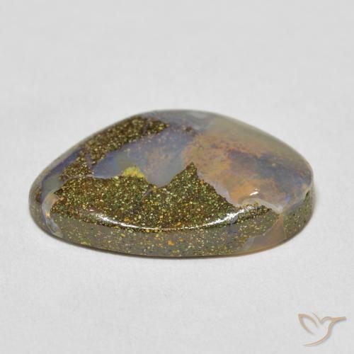 Ópalo de roca Multicolor natural de 7.00 ct, Elegante, Opaco