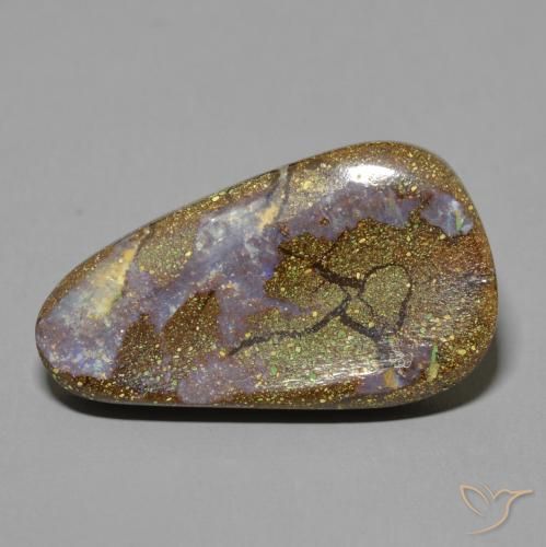 10.92ct Natural Multicolor Ópalo de roca, Elegante, Opaco