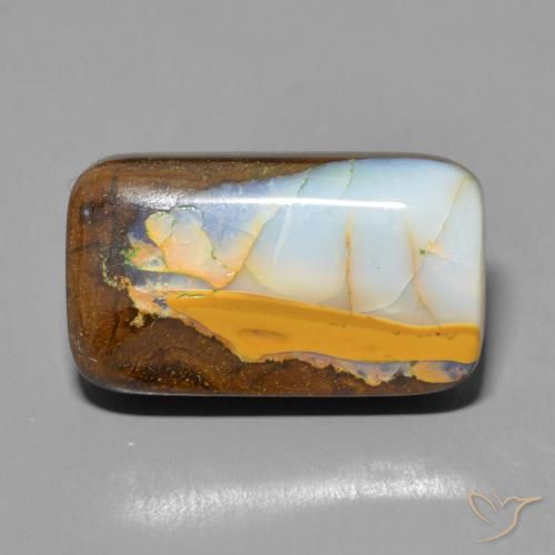 9.18ct Natural Multicolor Ópalo de roca, Forma Cojín, Opaco