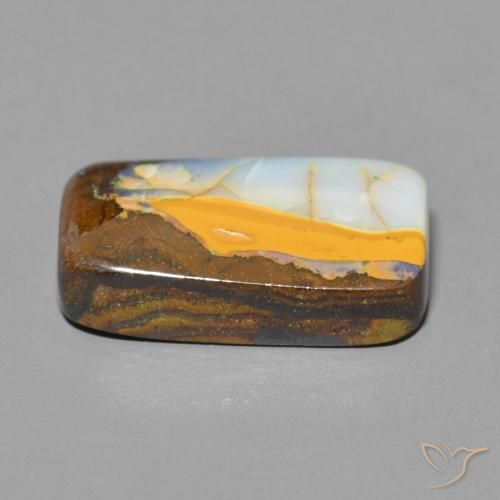 Ópalo de roca Multicolor natural de 9.18 ct, Forma Cojín, Opaco