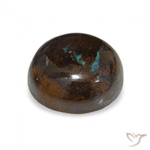 Ópalo de roca Multicolor natural de 3.11 ct, Redondo, Opaco