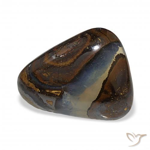 Ópalo de roca Multicolor natural de 11.09 ct, Trillón, Translúcido