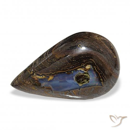 8.90ct Multicolor Ópalo de roca, En forma de pera, Opaco