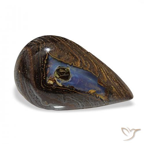Ópalo de roca Multicolor natural de 8.90 ct, En forma de pera, Opaco