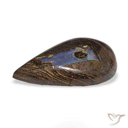 Ópalo de roca Multicolor natural de 8.90 ct, En forma de pera, Opaco