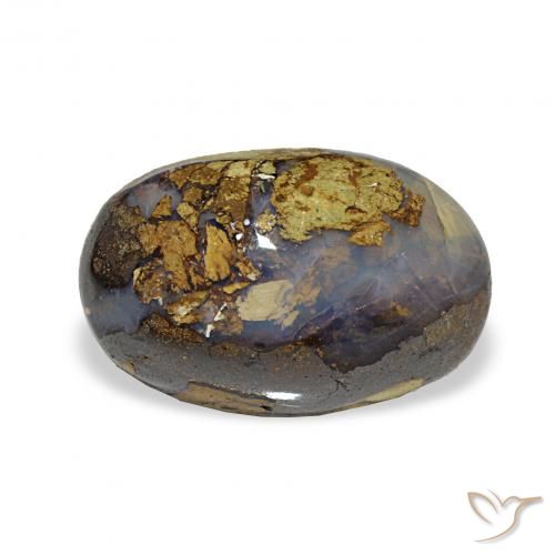 5.70ct Multicolor Ópalo de roca, Ovalada, Opaco